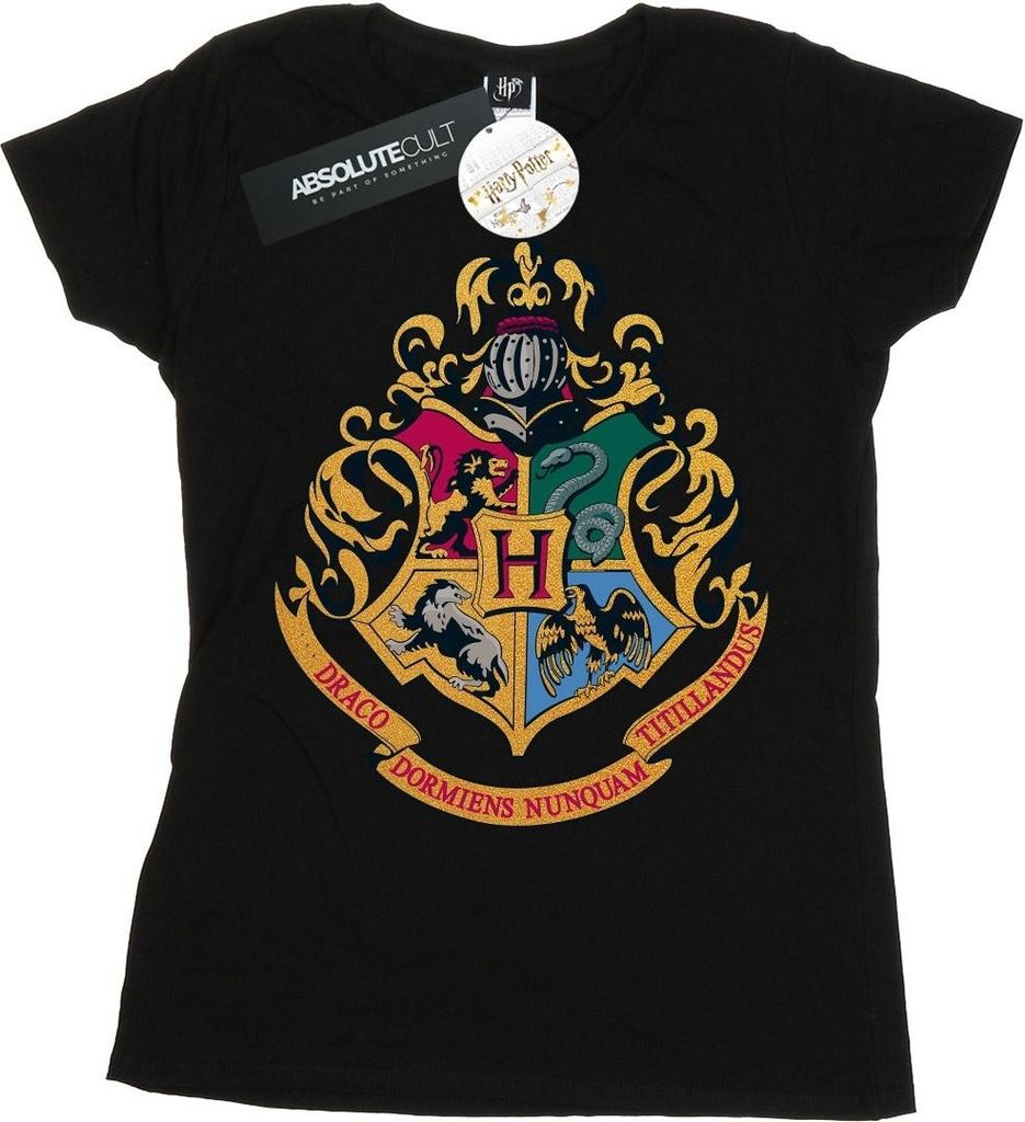 Harry Potter - "Hogwarts" T-Shirt für Damen BI23667 (L) (Schwarz)