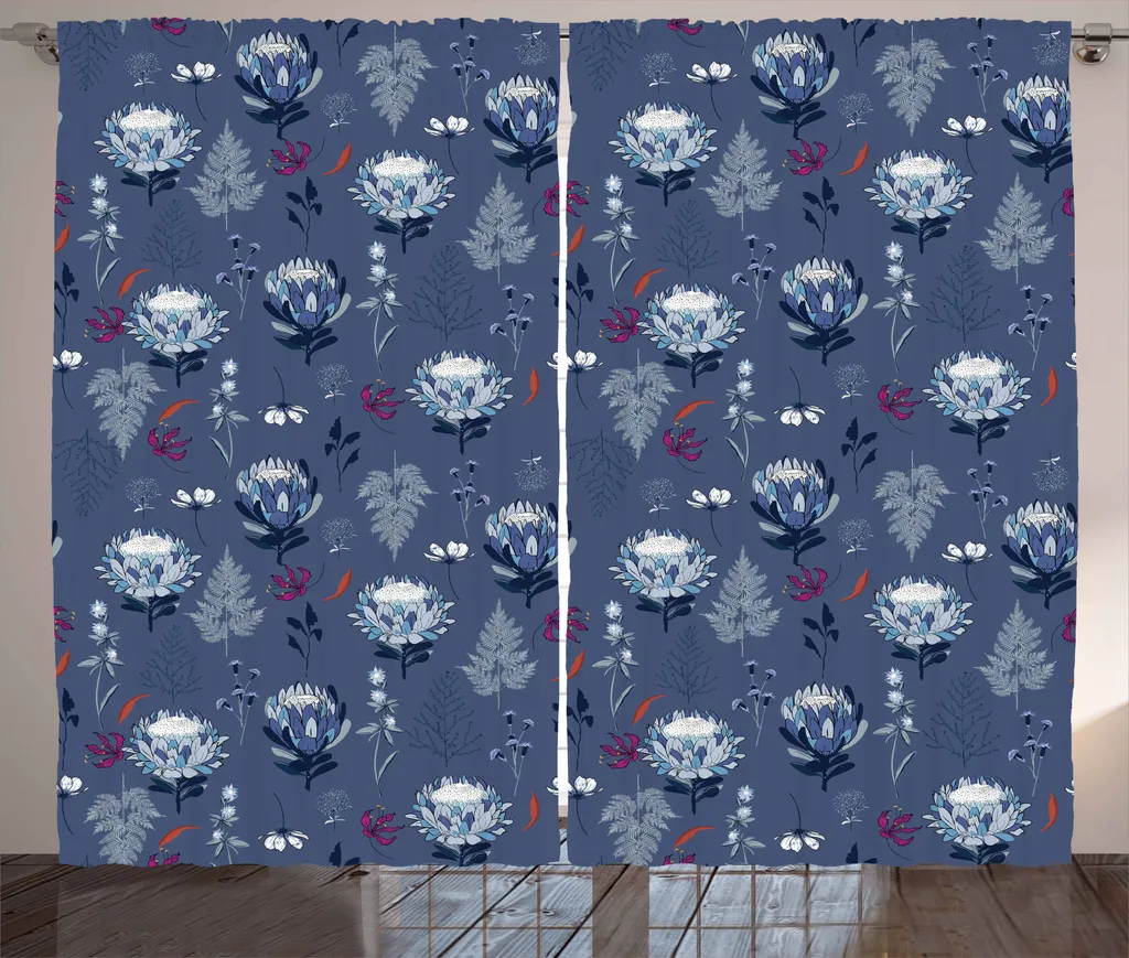 Tende ABAKUHAUS Rustiche 280x175 cm: Eleganza Botanica per la Casa