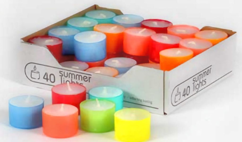 Teelichte Colorlights Summer 40 Stück Teelichter
