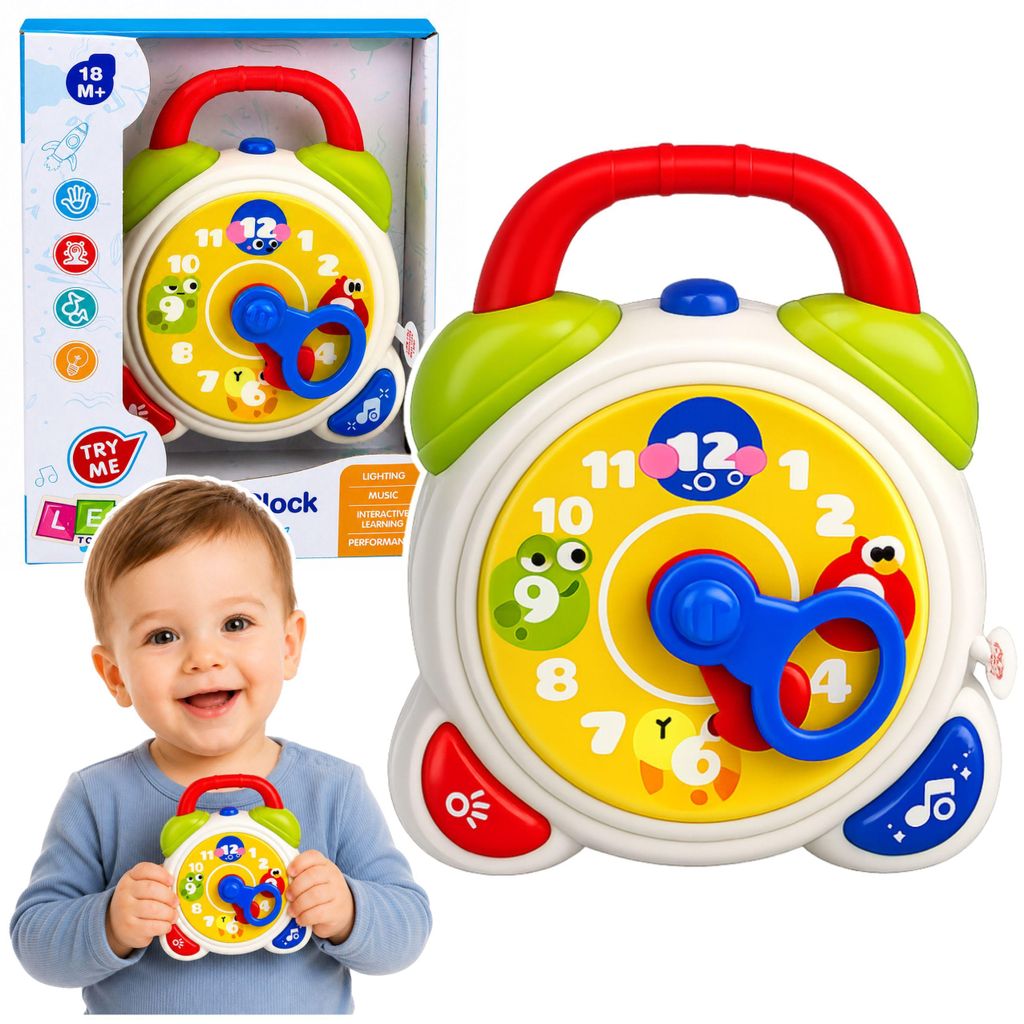 Interaktivní senzorický budík pro batolata se světly a Obrázek produktu 