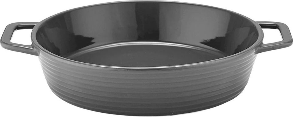 Auflaufform mit Griffen, Ø25 cm, Grau - Ladelle | Homestead
