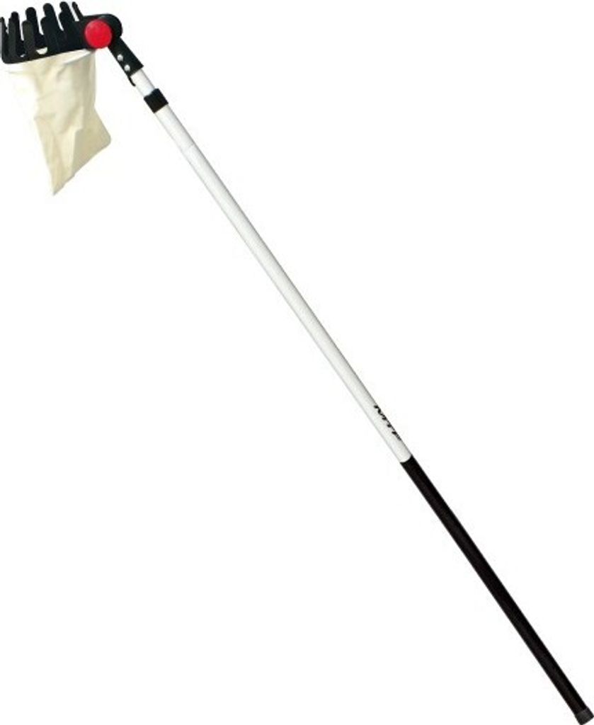 MTF Teleskopstange Obstpflücker Apfelpflücker Apfelernter Obsternter Äpfel Birnen Pflücker 165 - 305 cm, 180°