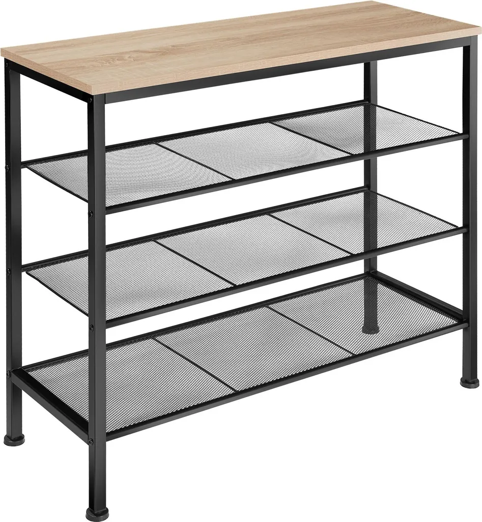 Meuble à chaussures NEWPORT 80,5x72,5 cm - Chêne Sonoma et Bois Industriel