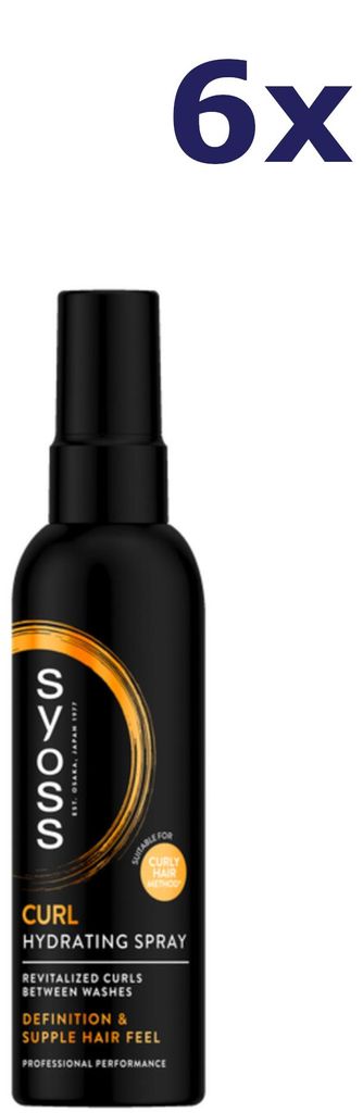 6x Syoss Curl Spray 150 ml Hydrating