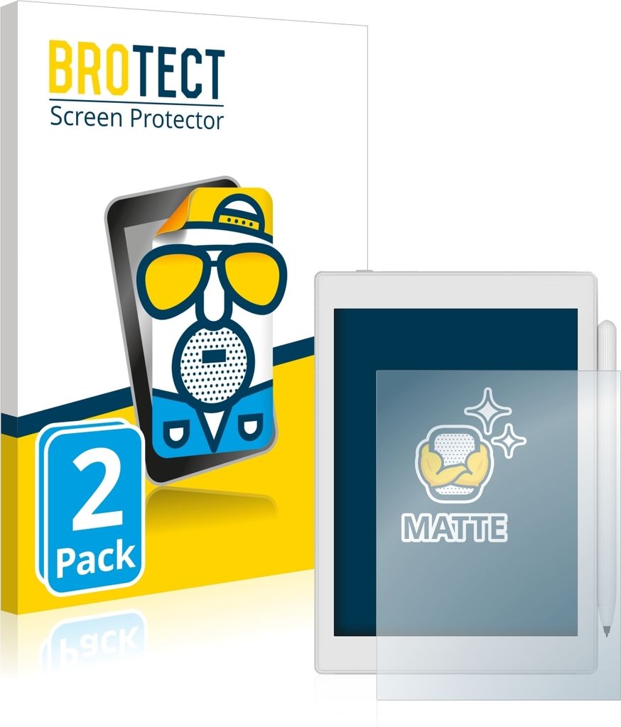 2x BROTECT Schutzfolie für Boox Nova Air 2 Displayschutz Displayschutzfolie Folie Matt Entspiegelungsfolie