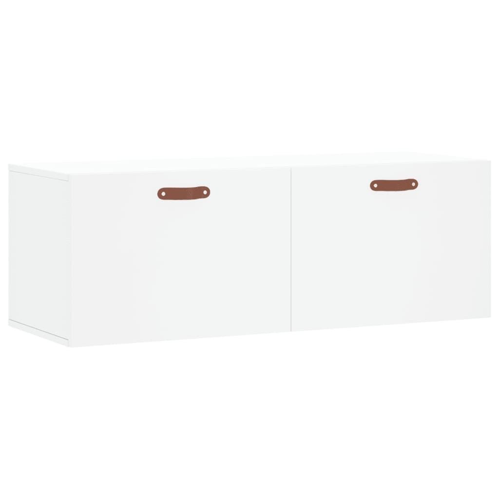 vidaXL Szafka ścienna biała 100x36,5x35 cm materiał Zdjęcie produktu 