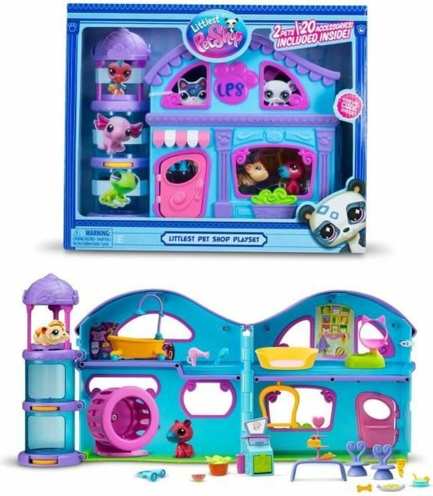 Playset Bandai The Big House Littlest Pet Shop 22 Stücke