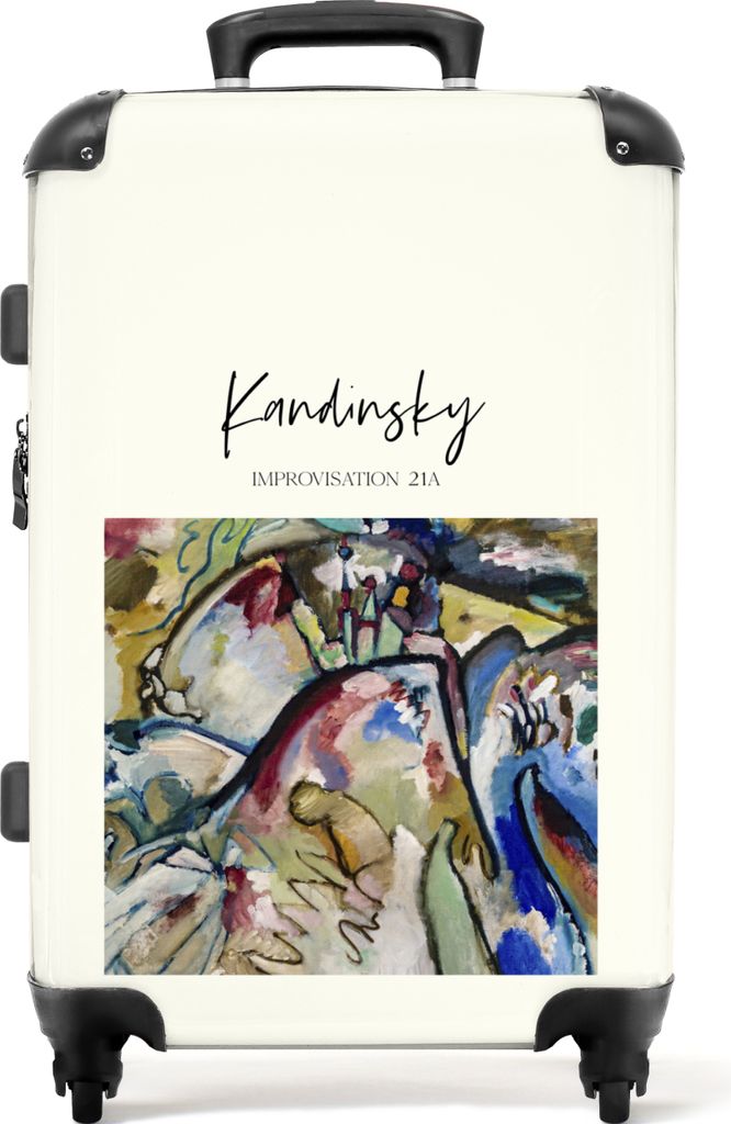 NoBoringSuitcases.com Großer Koffer - Kunst - Kandinsky - Komposition - Farben - Alte Meister - Kombinationsschloss TSA - Hartschalen Trolley 4 ...