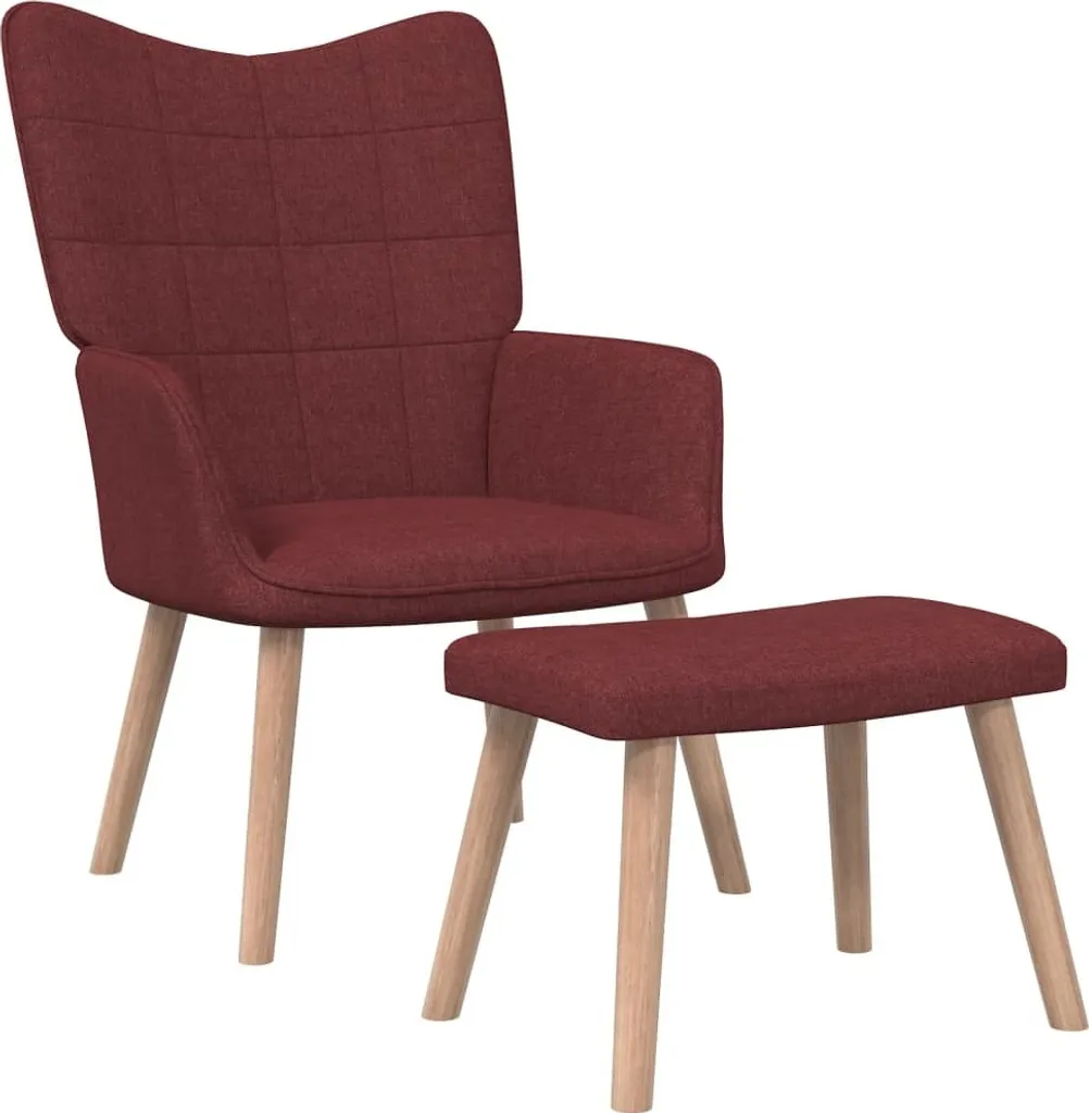Fauteuil relax vin rouge : soulagez votre dos avec son pouf intégré