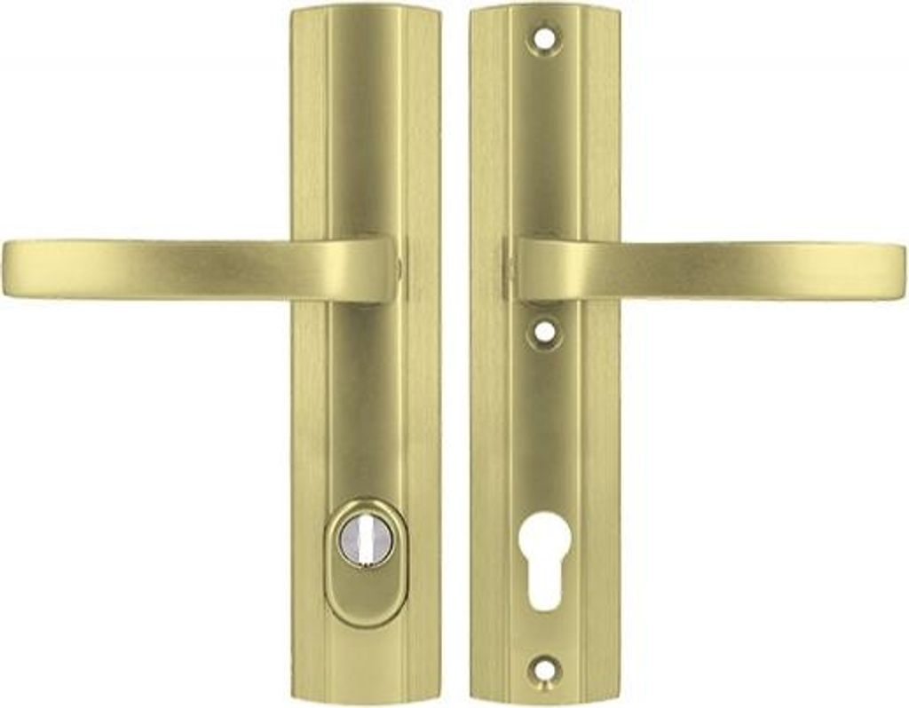 AXA PRESTIGE 90 WB Griff, Klasse 3, mit FLEX-Einsatzschutz (Brandschutz), Farbe F3 - Gold (Türstärke 74-83 mm)