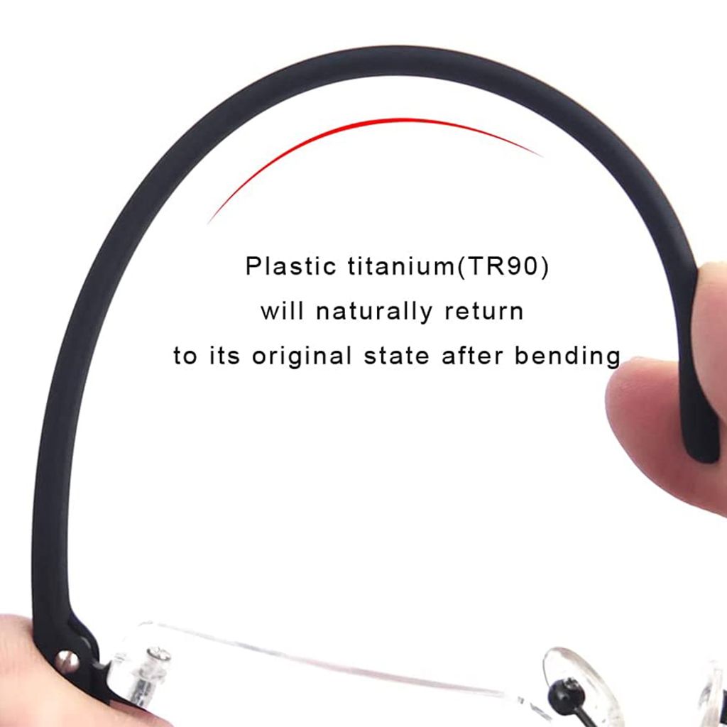 Halbrahmen-Brille Ohne Gläser - Goldener Metallrahmen Für Damen