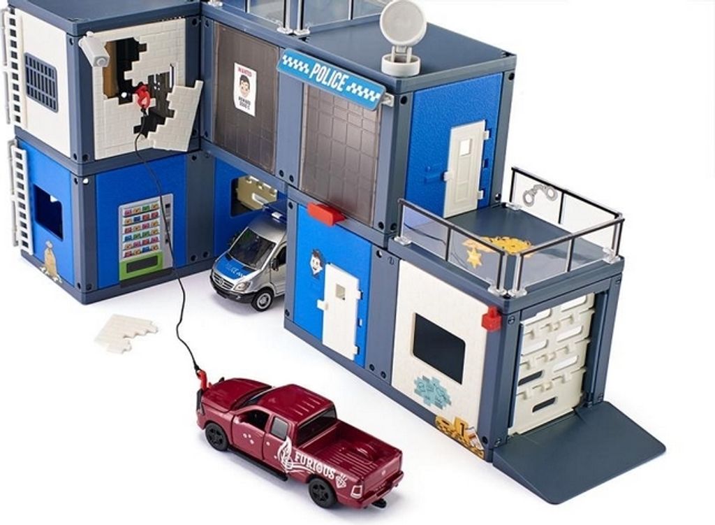 SIKU World - policajná stanica a vozidlo na prepravu koní Obrázok produktu 6