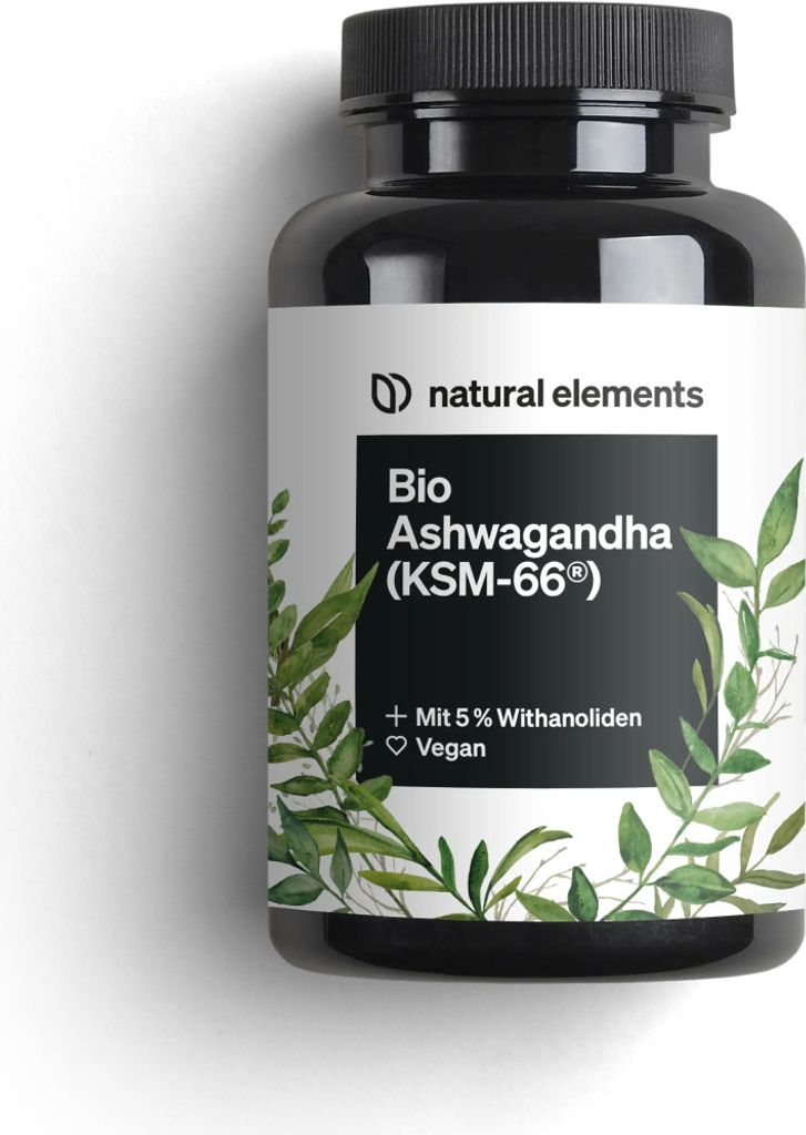 NATURAL ELEMENTS Bio Ashwagandha (KSM-66®) Kapseln