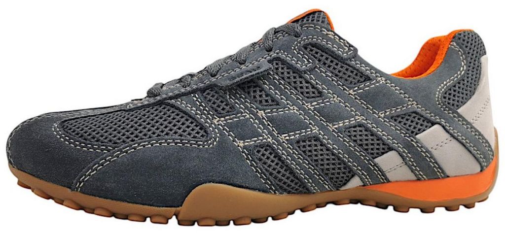 Geox Snake Herrenschuhe Schnürschuhe Schnürer Grau Freizeit Productafbeelding 