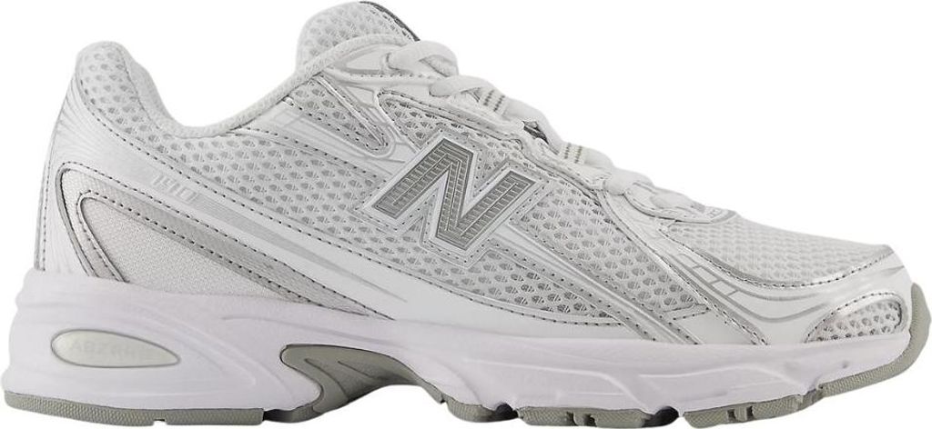 New Balance U740WM2 Weiß mit Silber Metallic und Reflexion - Sneaker - U740WM2