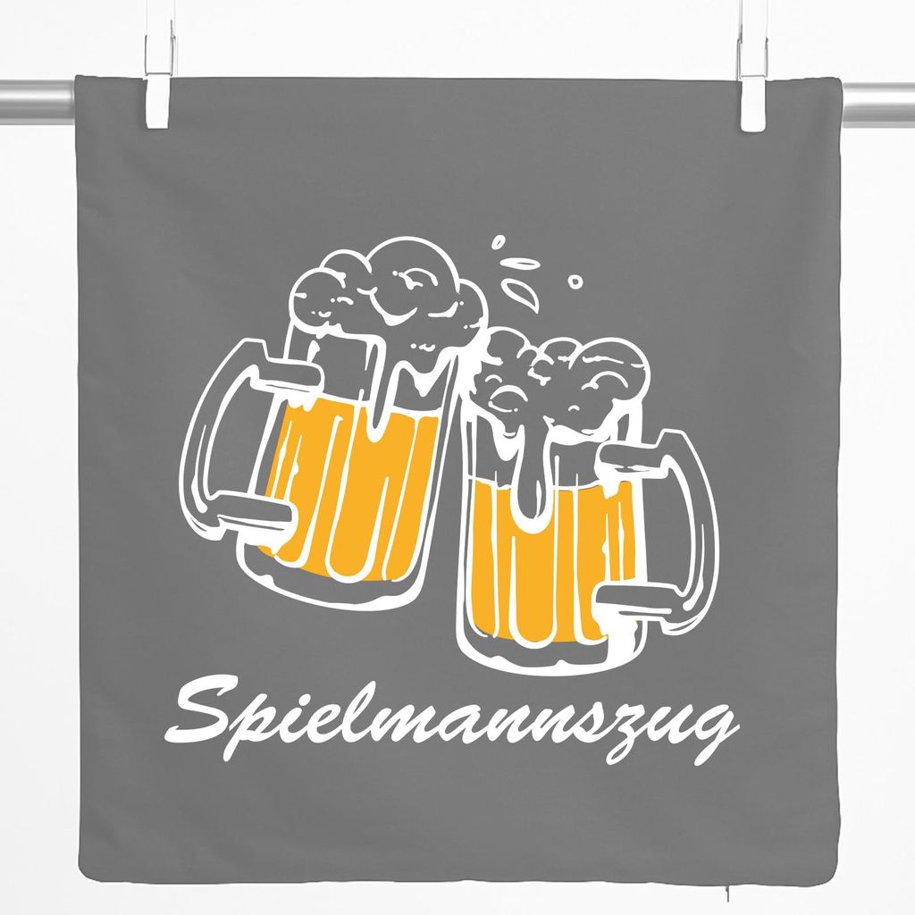 Huuraa Kissenbezug Spielmannszug Schützenfest 40x40cm Steel Grey Baumwolle Dekokissenbezug Geschenkidee