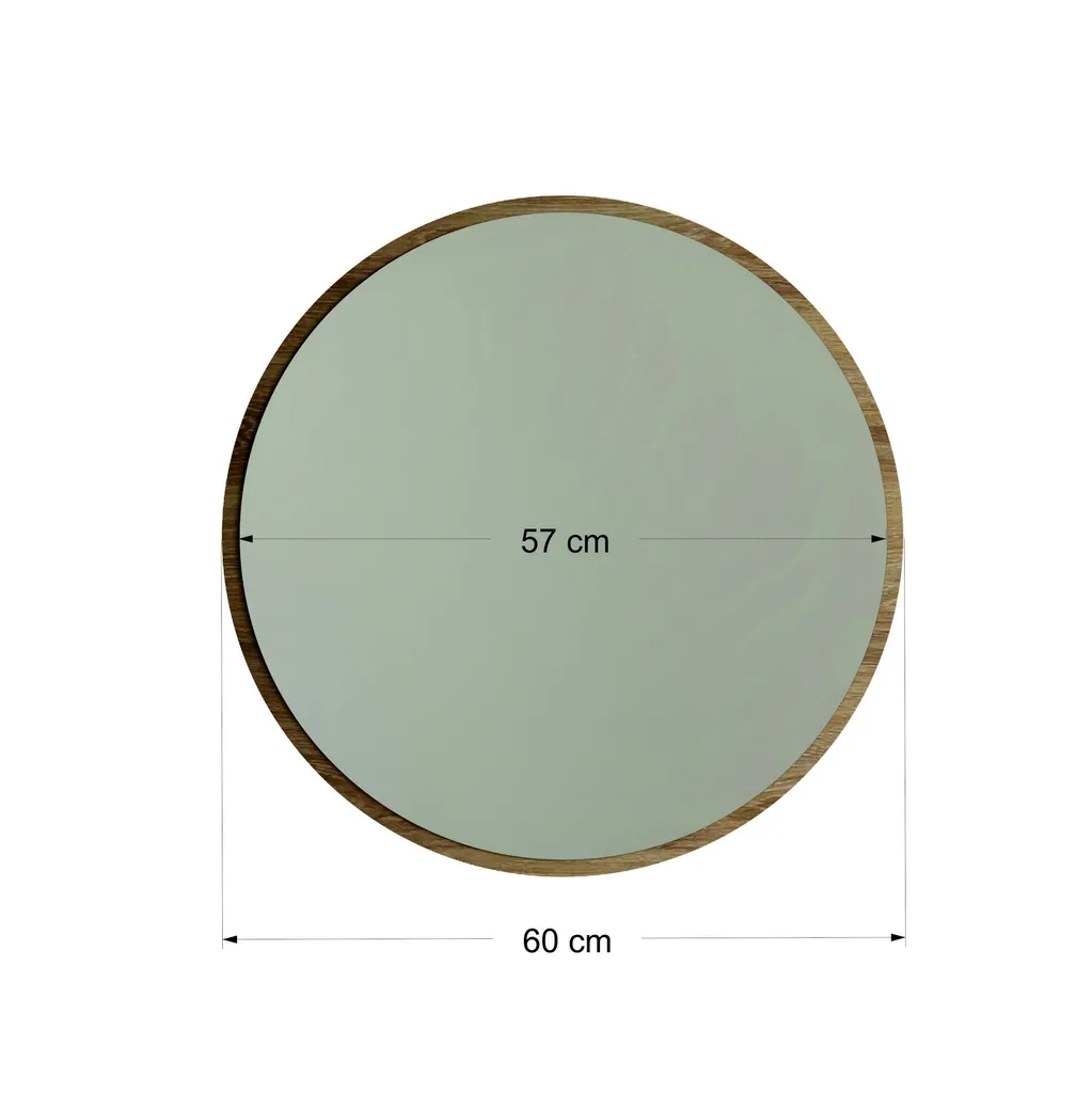 Skye Decor A707 Specchio Noce 60cm | Riflessi Naturali per la Casa - 6