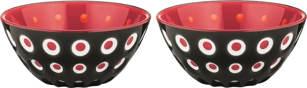 Guzzini Set 2 Ciotole Le Murrine 12,5 cm | Design Italiano 3 Color Tech