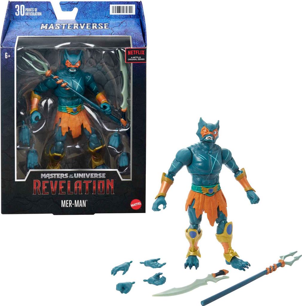 Mattel HDR43 Masters of the Universe: Mer-Man 18 cm Obrázok produktu 