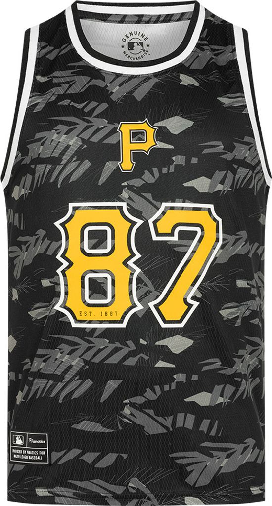 M|Pittsburgh Pirates MLB Fanatics Herren Tank Top Shirt 3237M-BLK-SUB-PPI