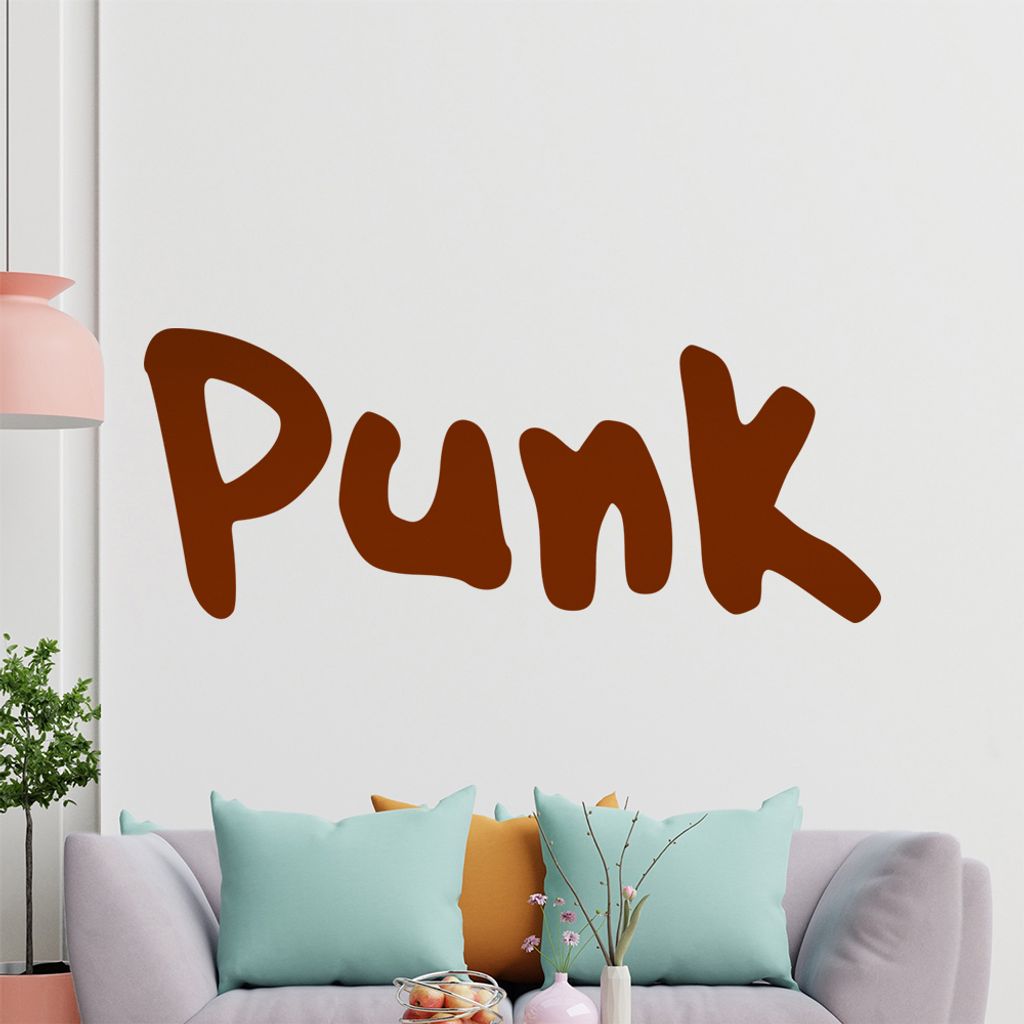 hauptsachebeklebt KIWISTAR Punk Font - Punker Kultur Nieten Aufnäher Buttons Wandtattoo in 6 Größen - Wandaufkleber Wall Sticker - Dekoration, K...