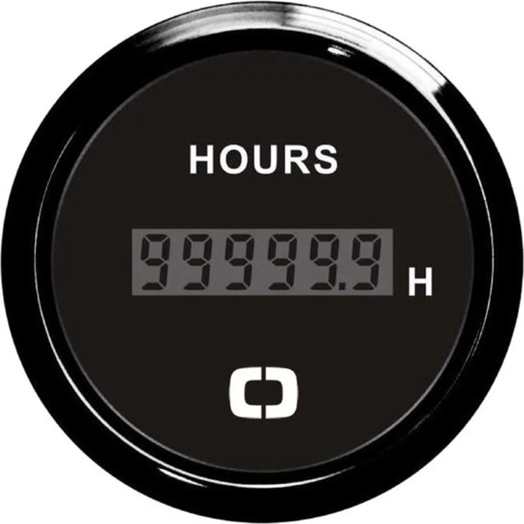 Compteur numérique noir LCD haute précision - Affichage digital fiable