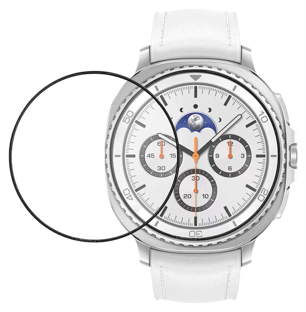 kwmobile 2x Transparente Displayschutzfolie kompatibel mit Samsung Galaxy Watch 8 Classic (47mm) Folie - Schutzfolie für Fitness Tracker - robuster