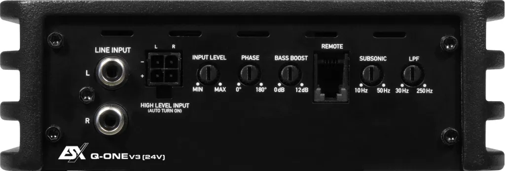 Amplificateur Mono ESX Q-ONEv3 Quantum 24V Haute Efficacité Classe D