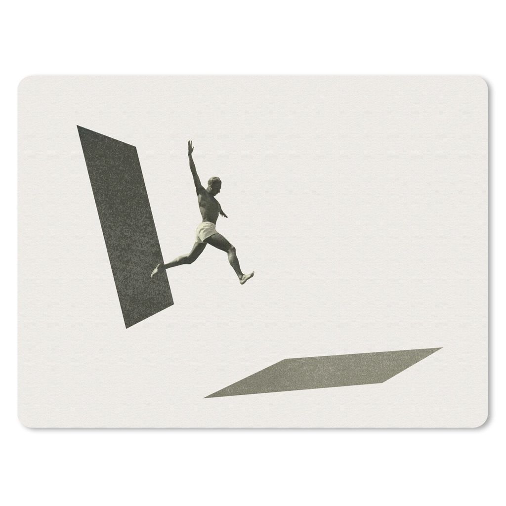 MuchoWow Mauspad Mousepad Jahrgang - Mann - Design 40x30 cm - Mousepads - Maus Mat - Pad - Mausunterlage - Anti Rutsch