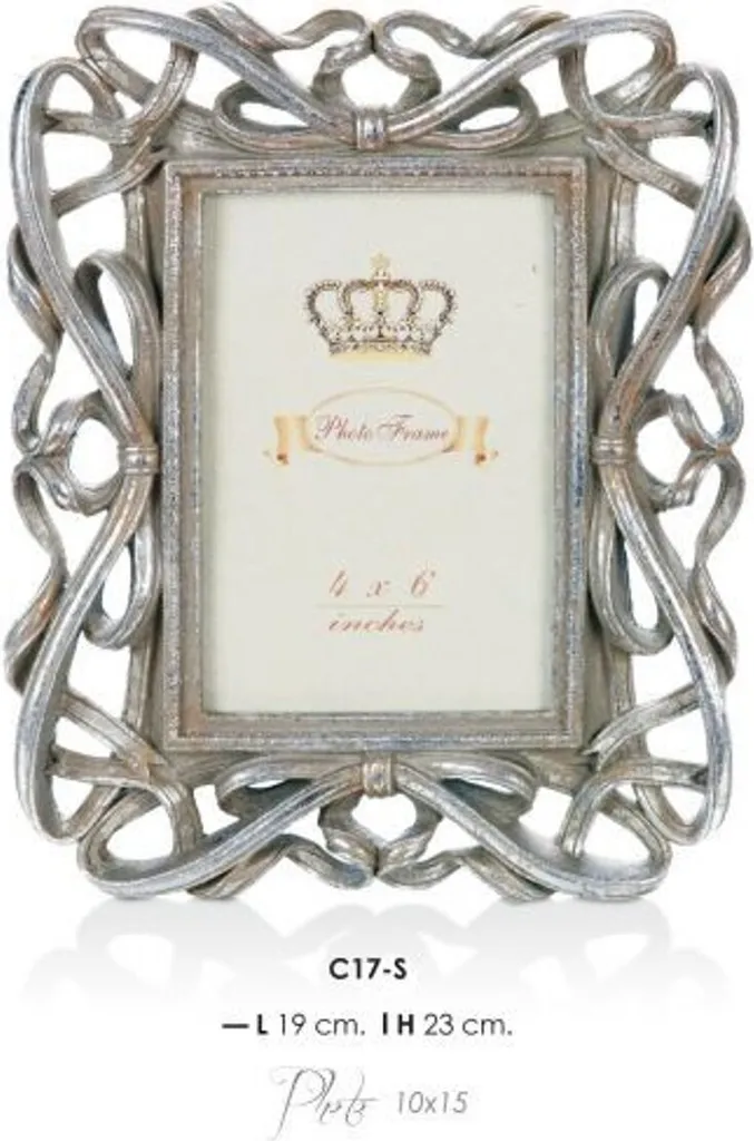 Offerta Cornice Barocca Argento Casa Padrino 23x19 cm Art Nouveau