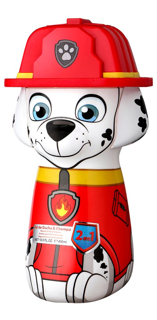 Paw Patrol 2In1 Duschgel & Shampoo 2D Marshall 400Ml Produktbild 