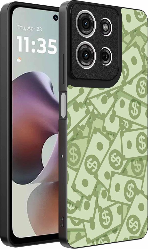 Geeignet für Motorola Moto G56 Telefon Fall mit Geld Impressum - TPU Backcover Fall mit Geld Design - Smartphonica