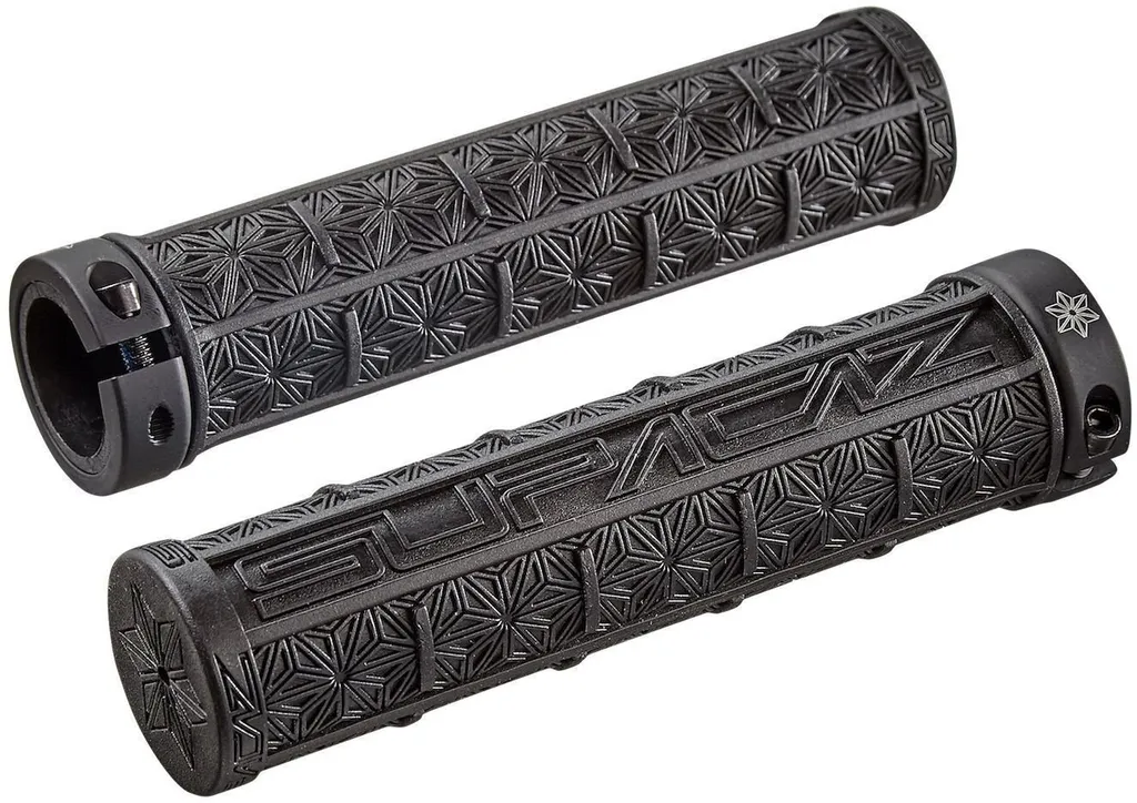 Grips Supacaz Grizips Classic noir - Poignées vélo VTT haute densité