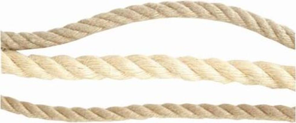 naturseil 16mm gewickelt mit PP (50m)