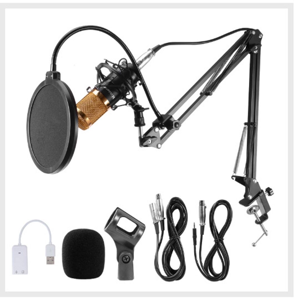 Kondensatormikrofon Densatormikrofon Kit Mikrofon set USB Mikrofon Microphone