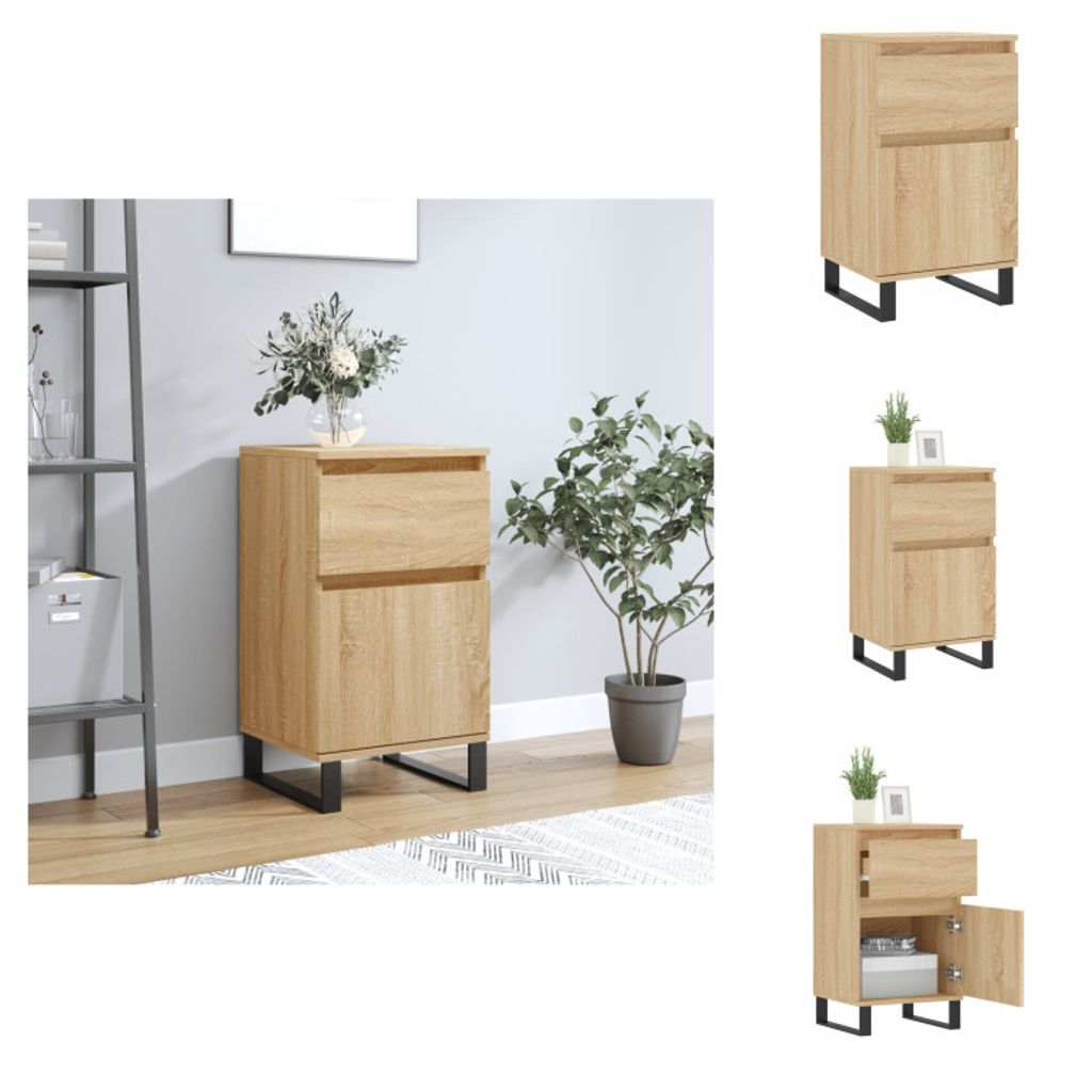 vidaXL Sideboard Sonoma-Eiche 40x35x70 cm Holzwerkstoff - Sideboards