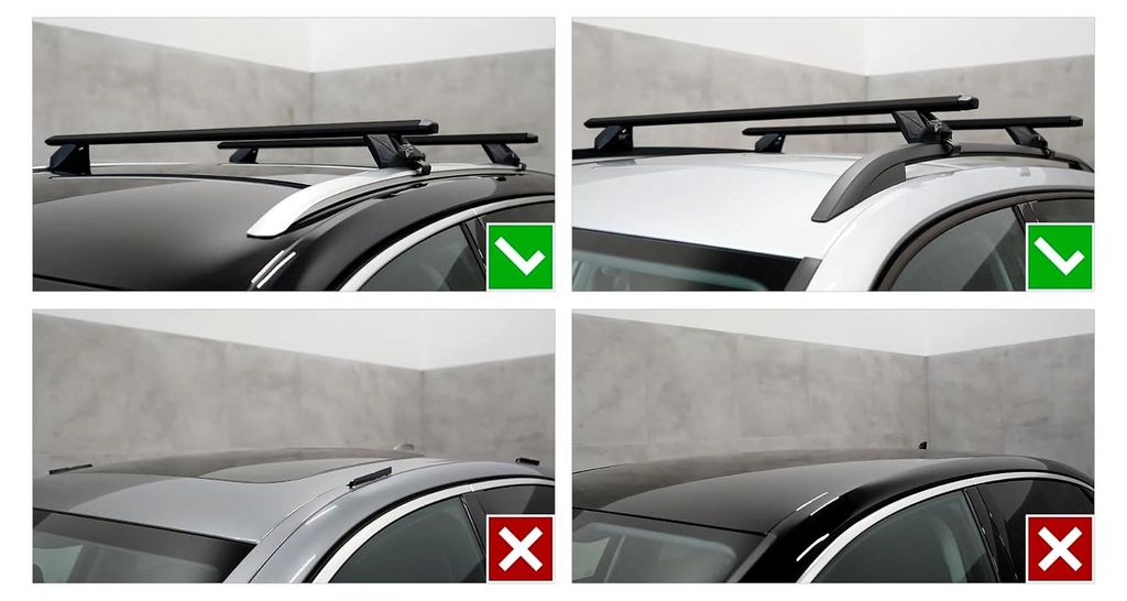 Dachträger Autogepäckträger RELINGTRÄGER für Renault Espace VI SUV 5-Tür ab 2023, max. 100 kg, 112 cm Aluminium