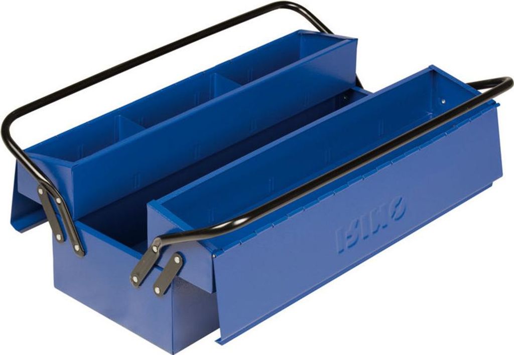 Werkzeugkiste mit 2 Griffen und 3 Fächern 500x210x190mm 902031 Irimo