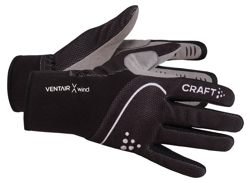 Gants de sport Craft PRO Ventair Wind Noir M pour cyclisme et running