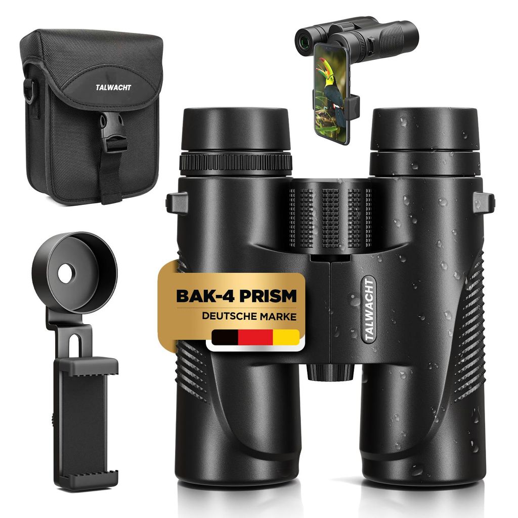 Talwacht Premium Fernglas 10x42 – HD BAK4 Prisma, FMC Produktbild 