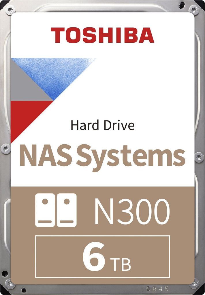 Toshiba N300 NAS Hard Drive 6TB 512MB - Festplatte - Serial Obrázok produktu 