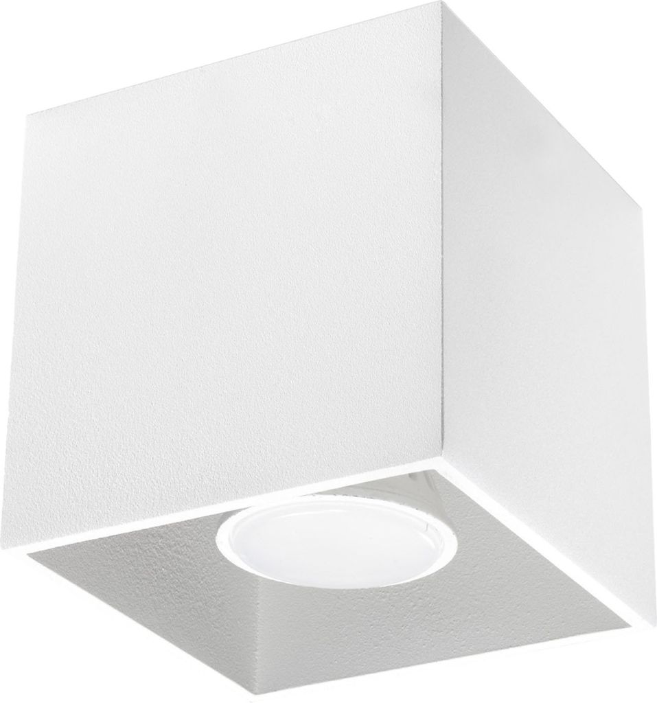 Deckenleuchte QUAD 1 weiß 1xGU10 10W Aluminium 10x10x10cm Sollux Lighting