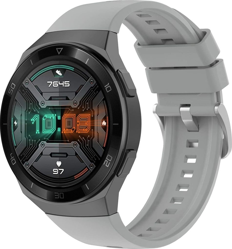Strap-it Huawei Watch GT 2e Silikonarmband (Grau)