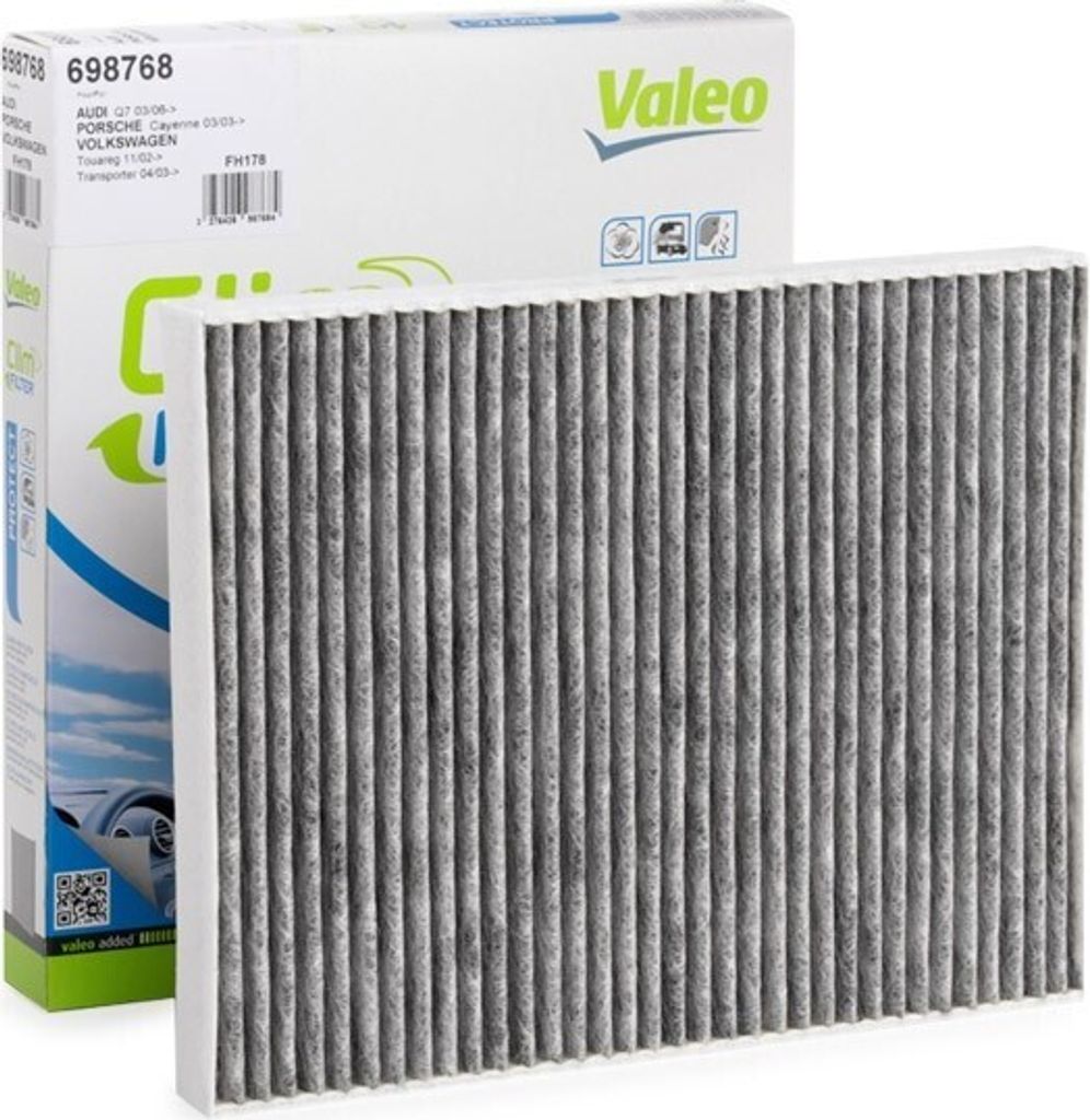 Filter vzduchu v kabíne s aktívnym uhlím 278mm VALEO pre VW Obrázok produktu 