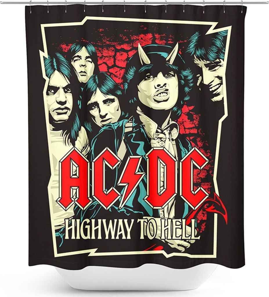 AC/DC Duschvorhang Unisex Highway To Hell multicolor Produktbild 