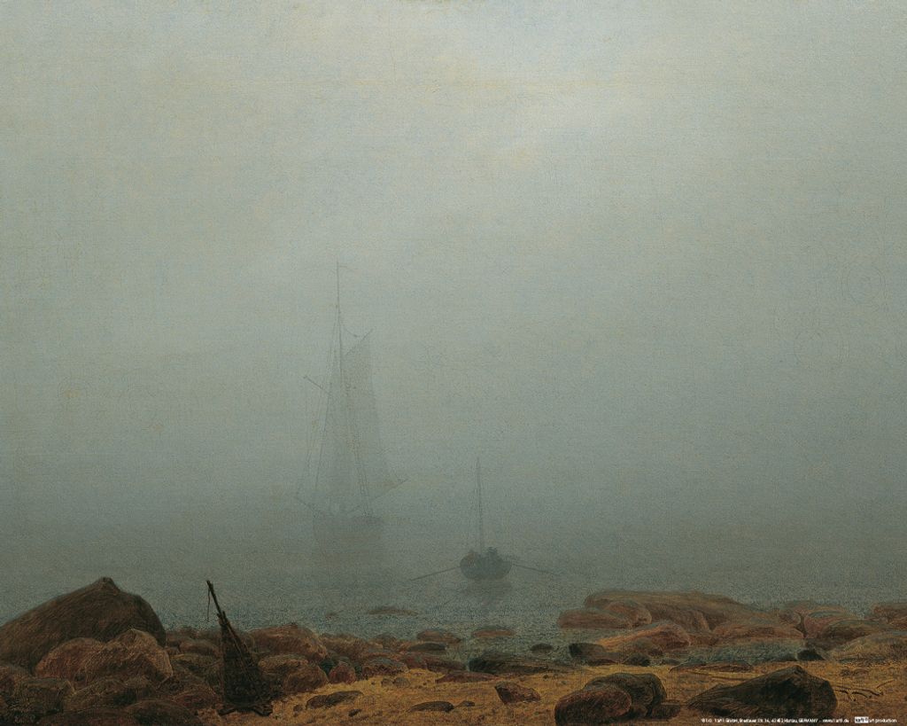 Caspar David Friedrich Kunstdruck Bild - Der Nebel, 1807 (40 x 50 cm)