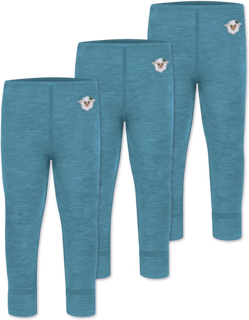 normani 3er Pack Baby Merino Lange Unterhose