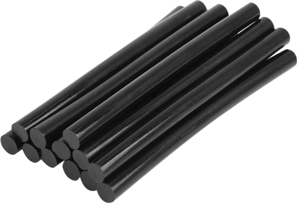 12 Stücke 7 mm x 100 mm schwarze lackfreie Dellenreparatur-Schmelzklebestifte für Auto
