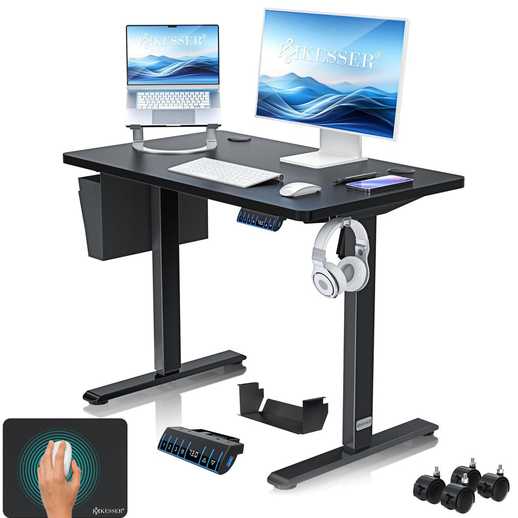 KESSER® Schreibtisch elektrisch & höhenverstellbar Produktbild 
