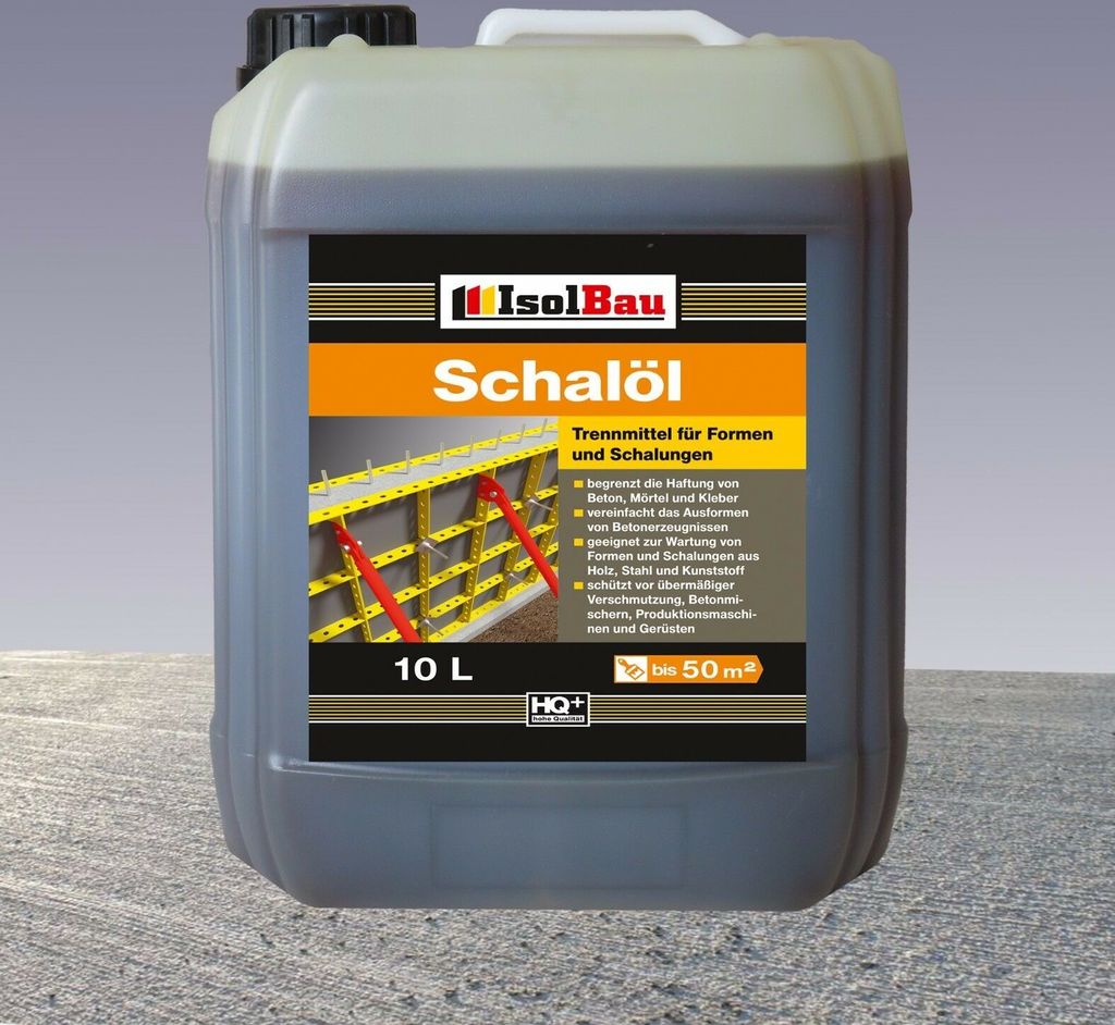 Isolbau Schalöl Professional - 10 Liter Trennmittel für Produktbild 